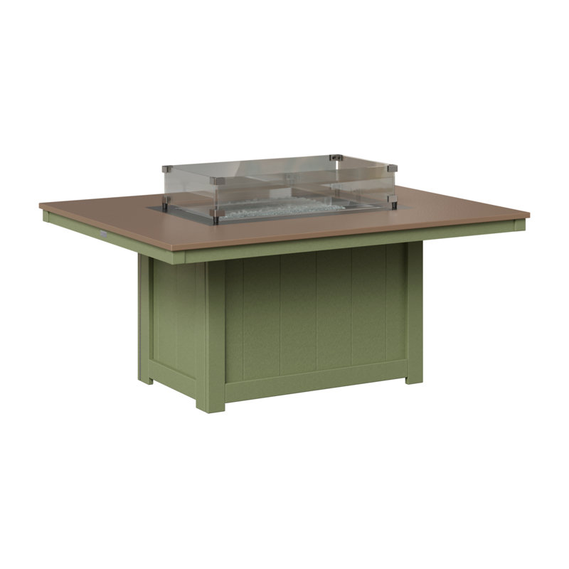 Foyer de table rectangulaire Berlin Gardens Donoma, Bronze martelé avec base sauge