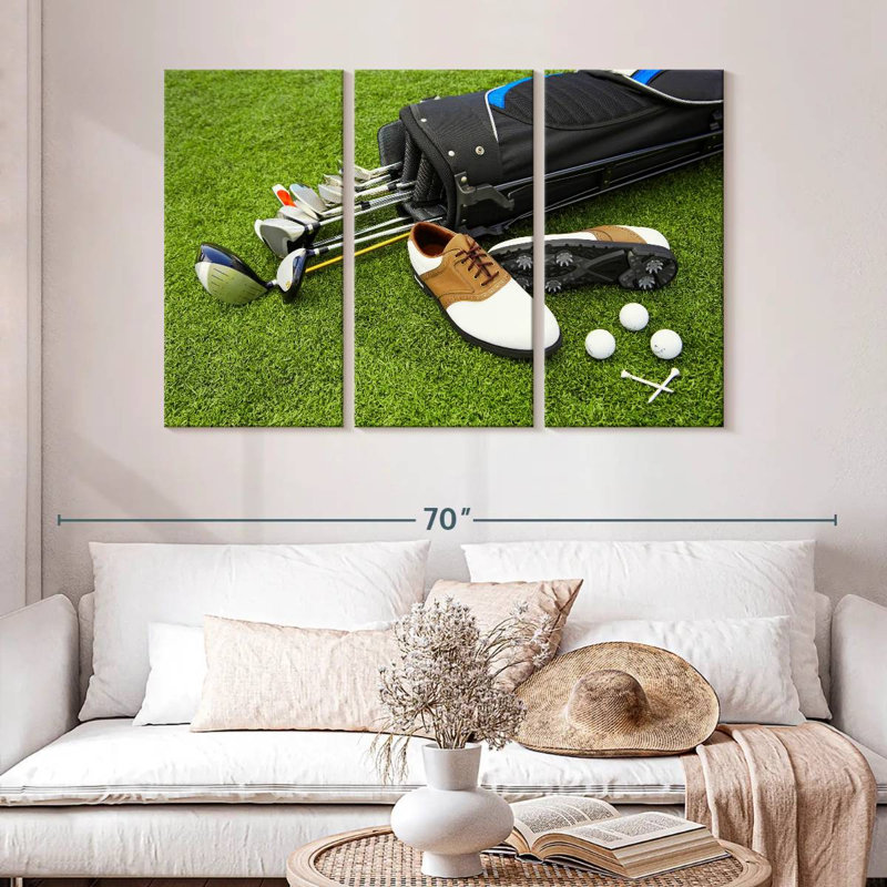 Ensemble de matériel de golf, H 32 po x l 50 po