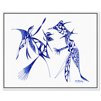 Manuel Roman - Dueling Herons Print by Oliver Gal