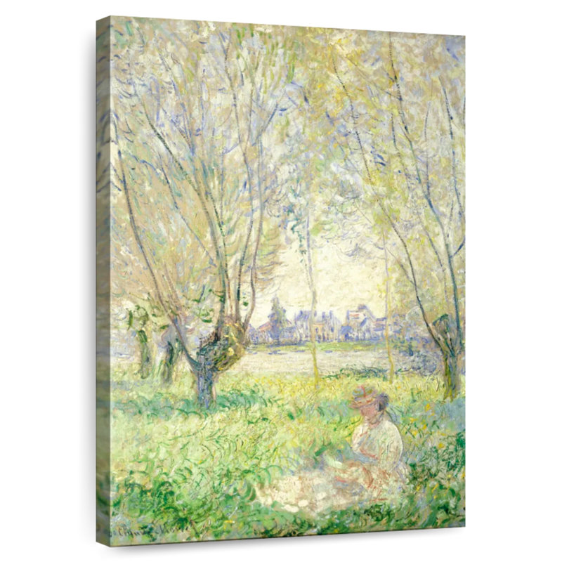 Harnek, femme assise sous les saules, 1880, H 48 po x l 32 po
