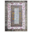 Tapis oriental oriental en viscose noué à la main multicolore