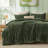 Bedsure King Size Comforter Sets - 3-Piece Double-Sided Fleece Fluffy Light Grey Bedding, Cozy Striped Aesthetic for Modern & Guest Bedrooms, All-Season Luxury Home Decor-110437409-105492176