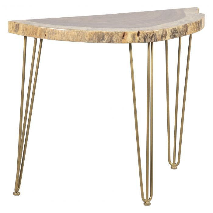 Live Edge Steel Dining Table