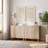 31" Wide Rubberwood Wood Sideboard Set Or TV Stand-811603524