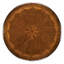 84" Walnut Solid Wood Pedestal Dining Table