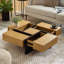 Solid Coffee Table with Storage