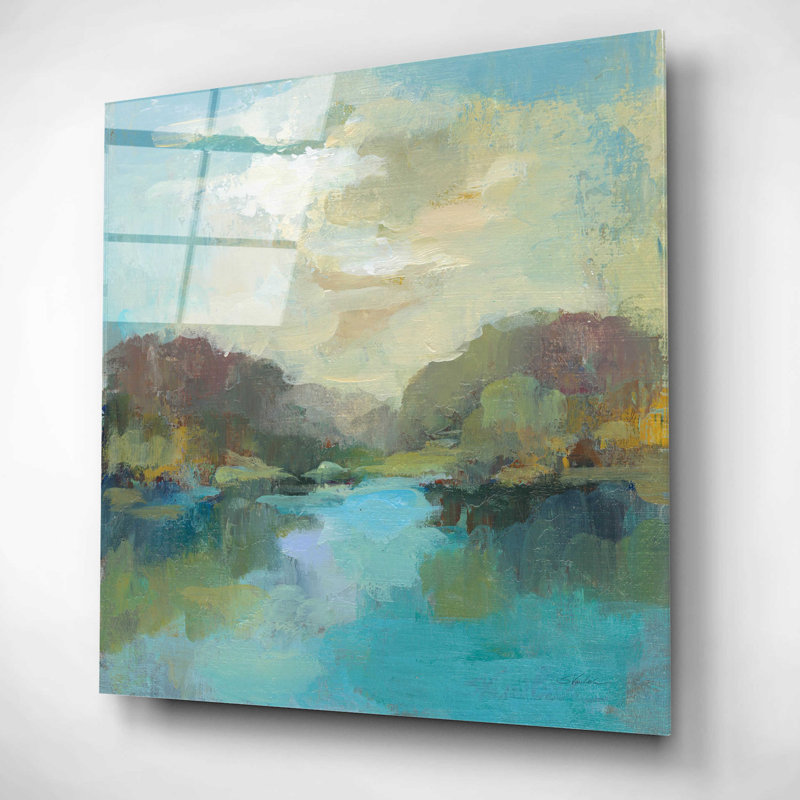 «Mini Landscape» par Silvia Vassileva - peinture sans cadre, H 12 po x l 12 po x P 0,13 po