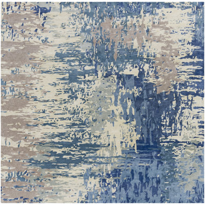 Tapis bleu foncé touffeté à la main Ratcliff