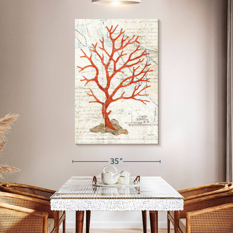 Brampt Textured Coral, 51" H x 34" W