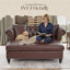 Canapé-lit Chesterfield de 63 po avec capitonnage à boutons, garniture cloutée et pieds en bois massif-123039679-123039681