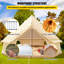 Tente cloche en toile 100% coton pour 8 personnes VEVOR de 13 pi de diamètre Tente de camping imperméable en toile