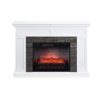 48IN MARBLE STONE MANTEL FIREPLACE