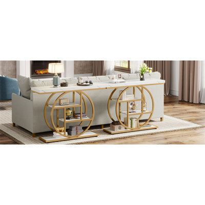 Table console industrielle de 41,3 pouces