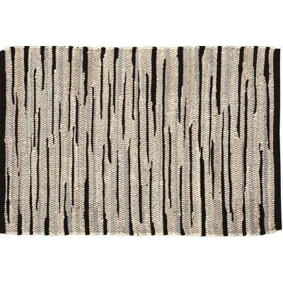 Handmade Reversible Chindi Cotton Rug, 24x36 Inch