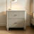 21.65" Wide Side Table with 3 Drawers,Nightstand 2-Piece Set-1840563557