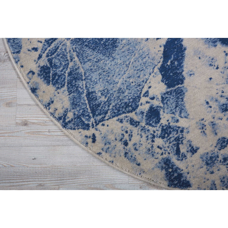 Abstract Indoor Rug, Round 5'6"