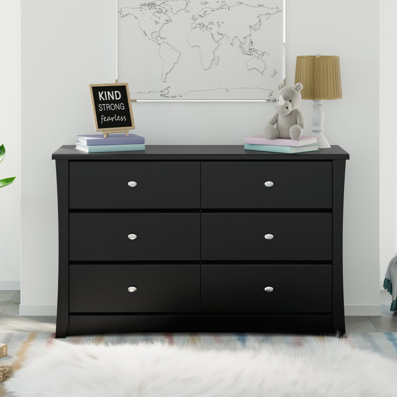 Ensemble de mobilier de chambre de bébé 3 pièces, Noir