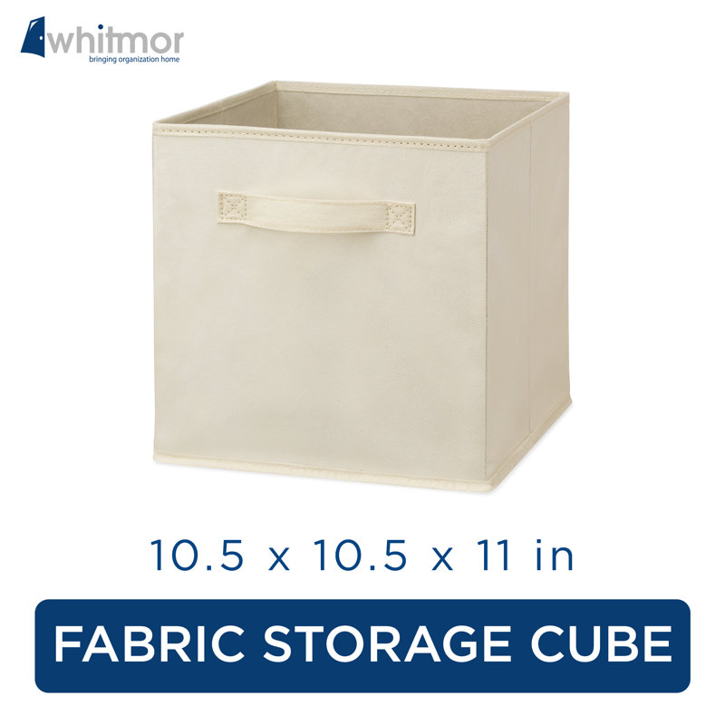 Whitmor Clip & Cube™ Fabric Bin, Latte