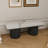 Modern Fabric Contemporary Style Bed-end Bench Boucle Upholstered Bench with Chunky Legs-692464186