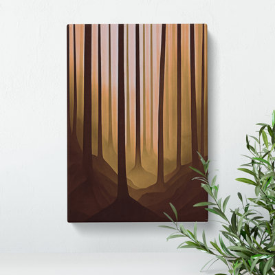 Abstract Autumnal Forest No.1 - Wrapped Canvas