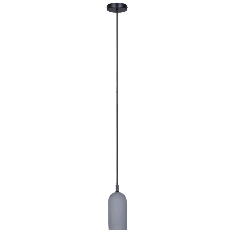Luminaire suspendu 1 lumière Kaylauni, Noir / gris