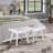 Solid Wood Slatted Bench, 19" Long