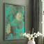 «Minty Green Orbs I», reproduction encadrée - bois massif-1437802680-1437802684
