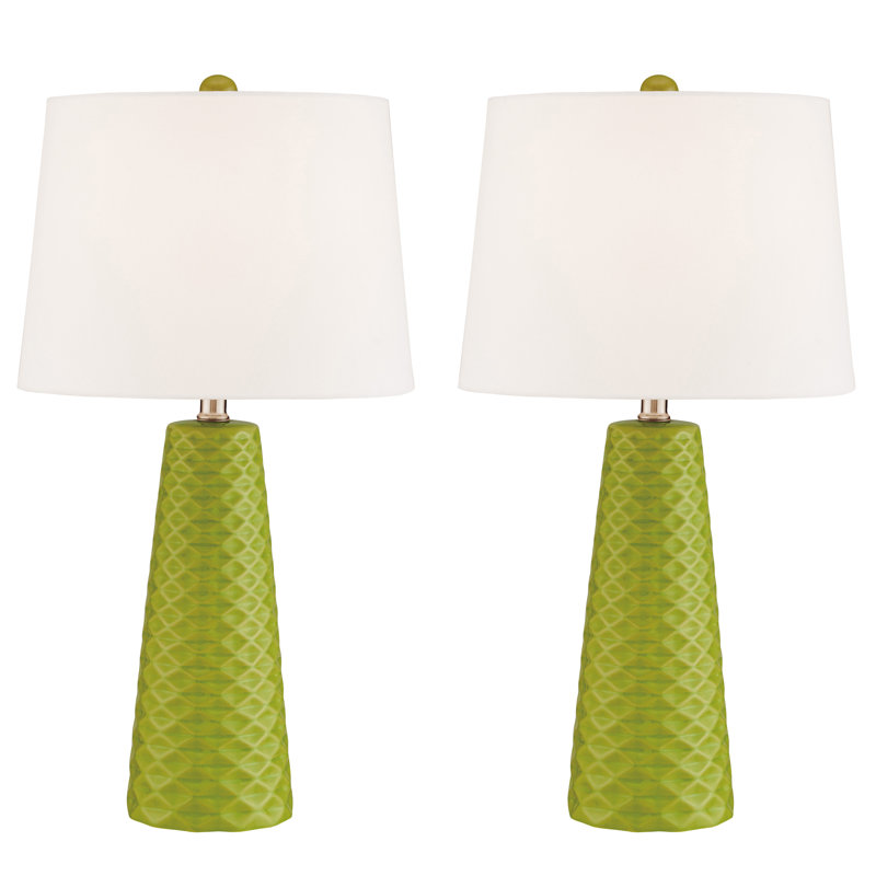 Ensemble de lampes de table 24 po Aria, Vert