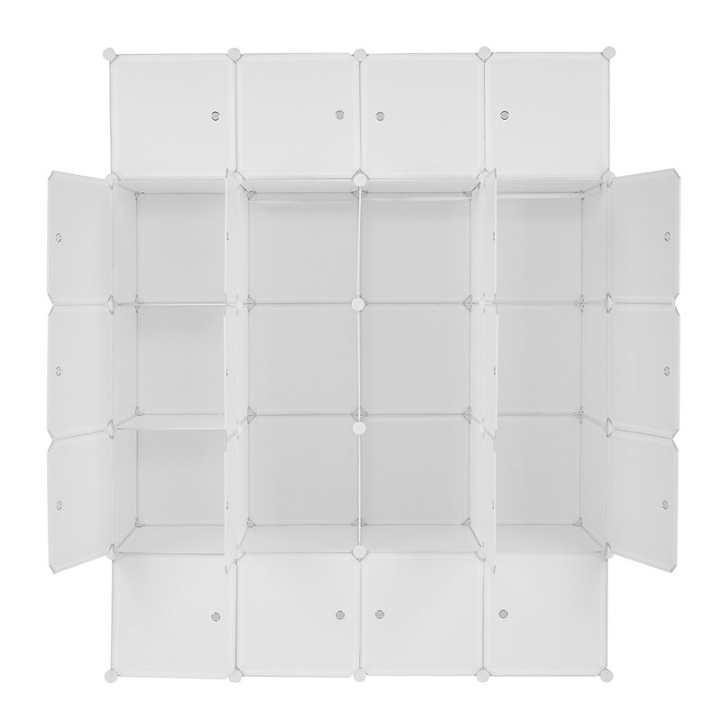Huguenot 20 Door Plastic Wardrobe