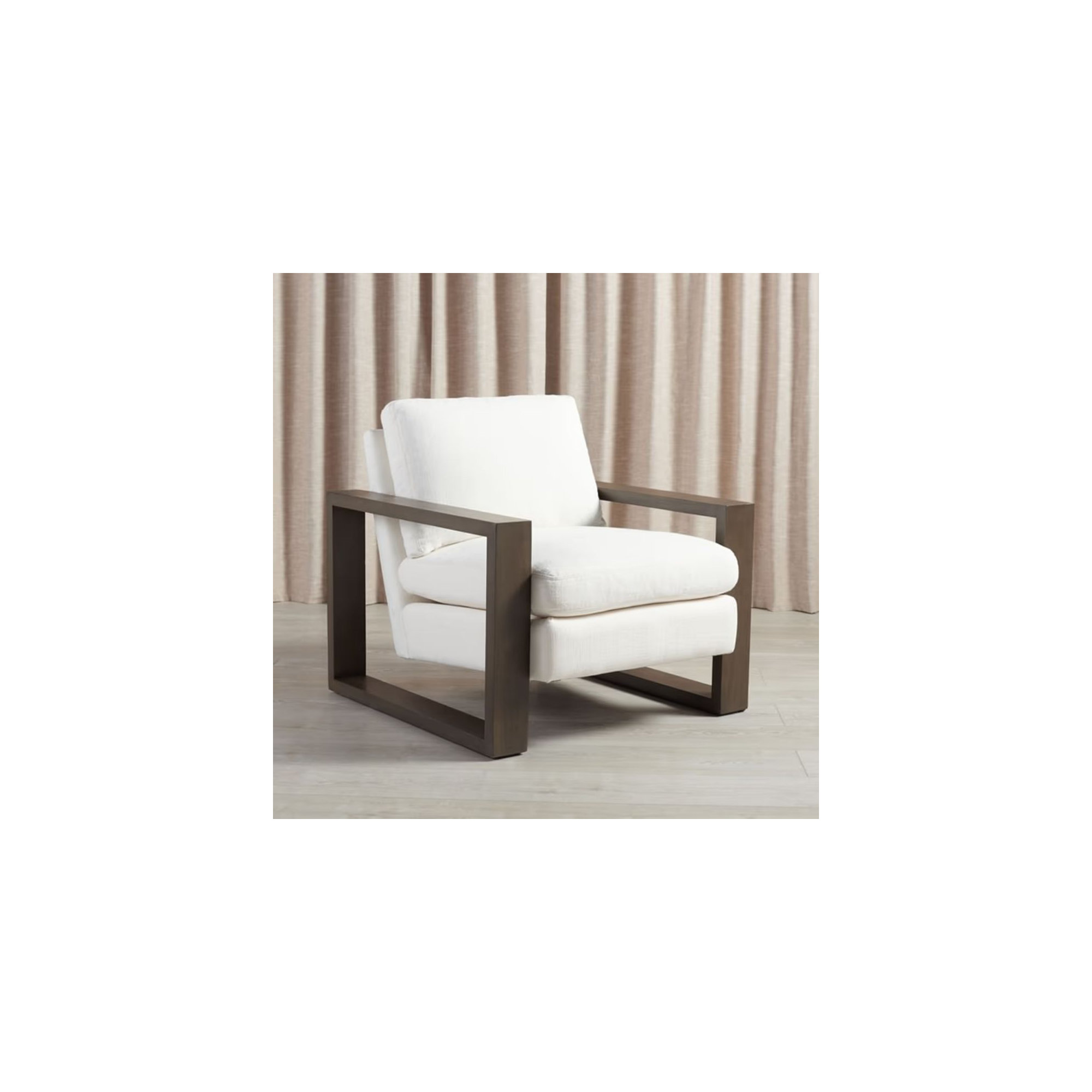 Elinor Upholstered Armchair, White