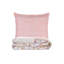 Ensemble de housse de courtepointe Luxury King, 100% coton Ranforce, rose | Comprend une housse de couette 94,5 po x 86,6 po et 2 taies d'oreiller 23,6 po x 23,6 po | Lavable à la machine, impression de pigments, fermeture à boutons | Literie douce et respirante-112932267-112932276