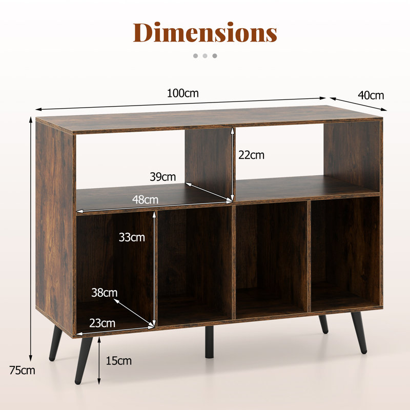 MDF Rectangle Accent Cabinet, Brown