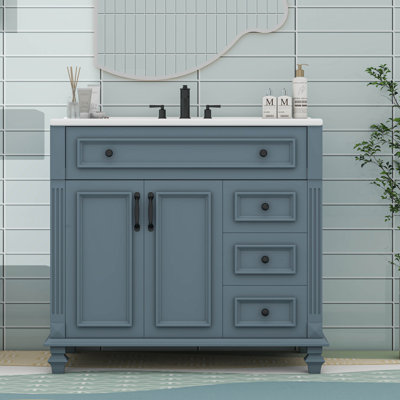 Meuble-lavabo 36 po avec lavabo et tiroirs rabattables 36 po