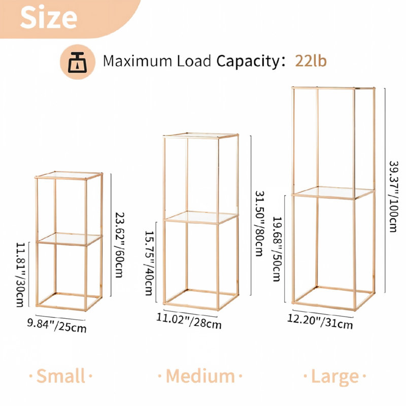 3 Tier Plant Stand Set of 3