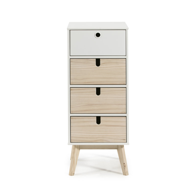Candace Solid Wood 40cm W 4 - Drawer Chest of Drawers