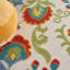 Tapis d'intérieur / extérieur crème / gris / rouge Richana-643827817