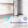 35.5'' - 37'' W x 72'' H Pivot Frameless Shower Door with Clear Tempered Glass