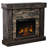 45" Electric Fireplace With Mantel