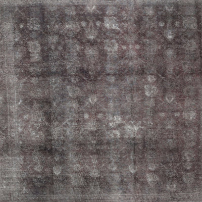 Tapis brun clair/noir traditionnel