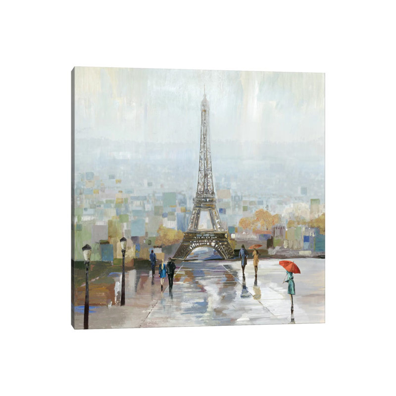 Paris by Allison Pearce - Painting on Canvas, Wrapped Canvas, 45.72 cm H x 45.72 cm W x 1.91 cm D
