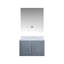 Meuble-lavabo gris foncé avec comptoir en marbre Miroir à DEL - résistance aux égratignures, surface protégée de l'armoire à fermeture en douceur,-1004223080