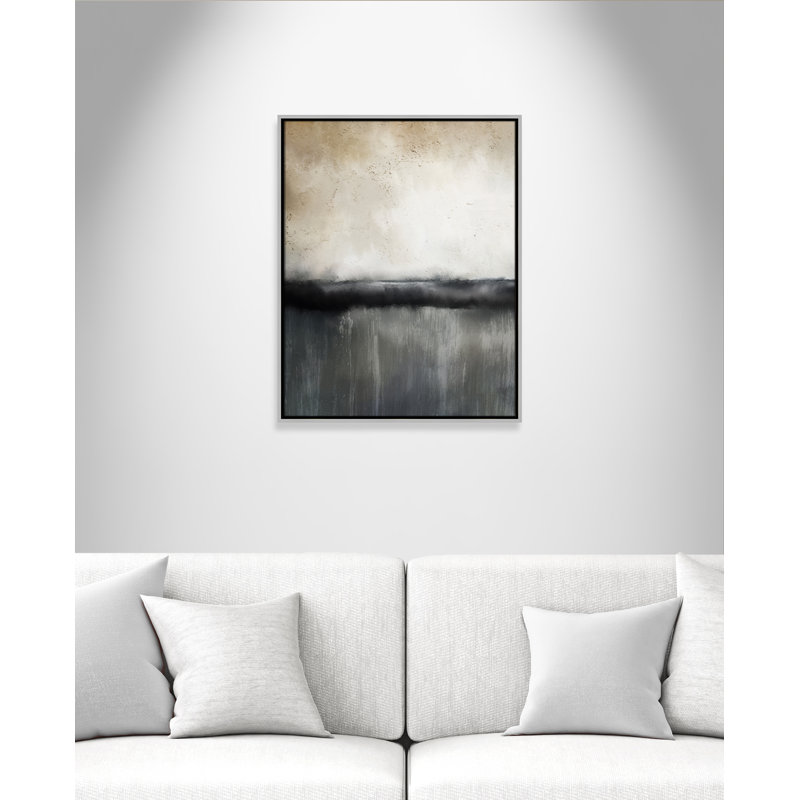 Sunset by Kimberly Allen, 29.5" H x 23.5" W x 2" D, Silver Framed Canvas