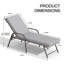 73.9" Aluminum Reclining Patio Chaise Lounge Chairs With Removable Cushions (Set Of 2 )-2046552945-2042238247
