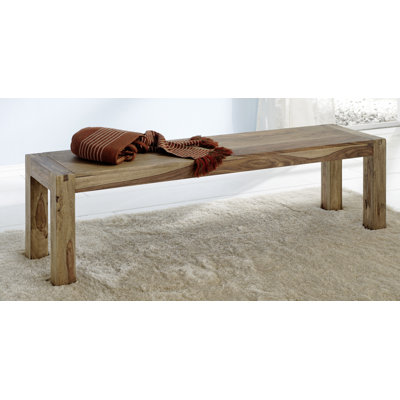 Nieves Solid Wood Bench