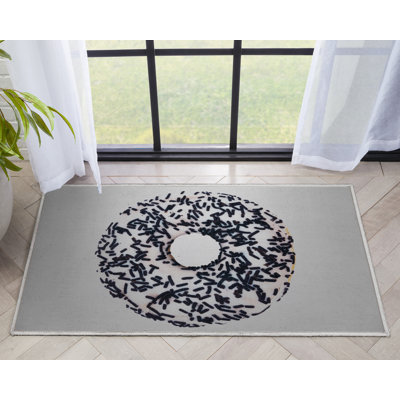 Tapis ivoire noir Kehr