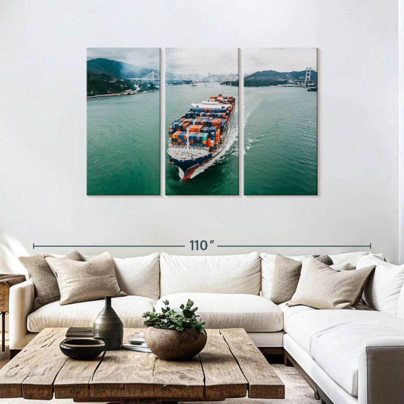 Mehar Cargo Ship Transport, 48" H x 74" W