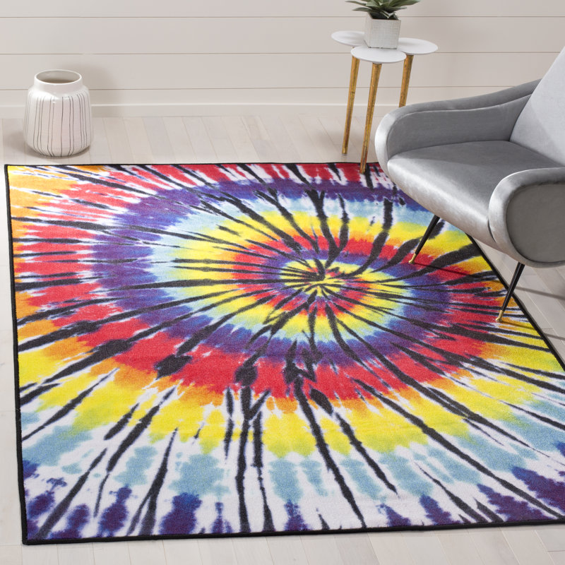 Dean Performance Machine Washable Abstract Rug, Rectangle 5'5" x 7'6"