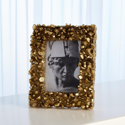Facet Brass Metal Gilded Picture Frame