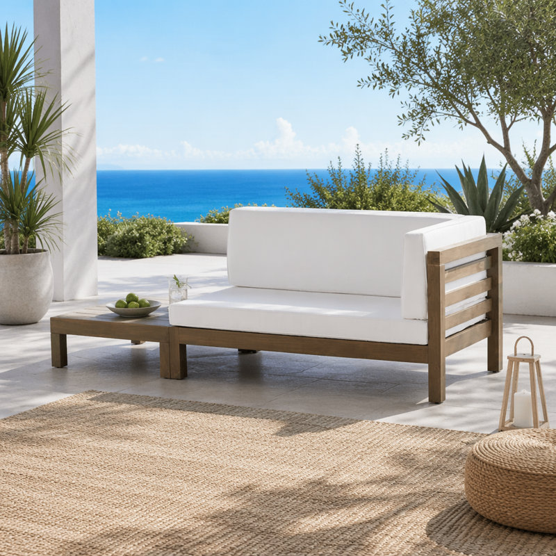 ENSEMBLE BANC ET TABLE DE CAFÉ