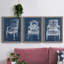 Garden Structures I - Ensemble de 2 peintures sur toile encadrées-1451288374-1451288378